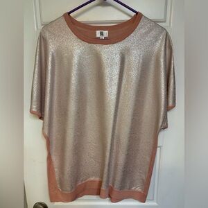 Women's Shimmering Silver Top